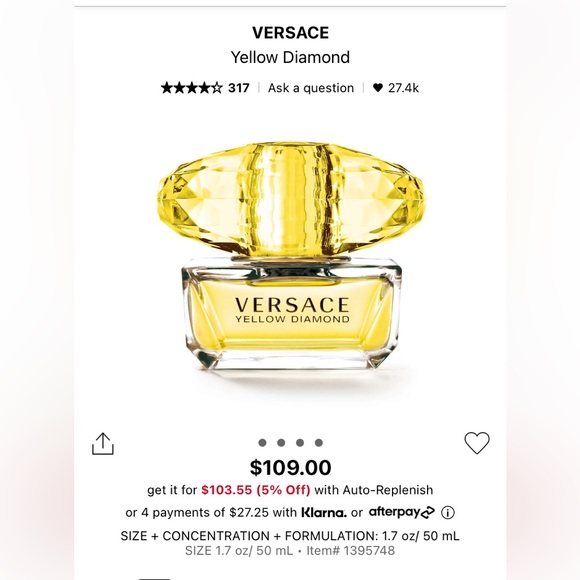Versace Yellow Diamond Perfume - Picture 7 of 9